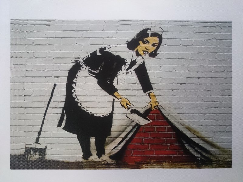 Handtasche Canvas "Housemaid" mittel oder gross ab