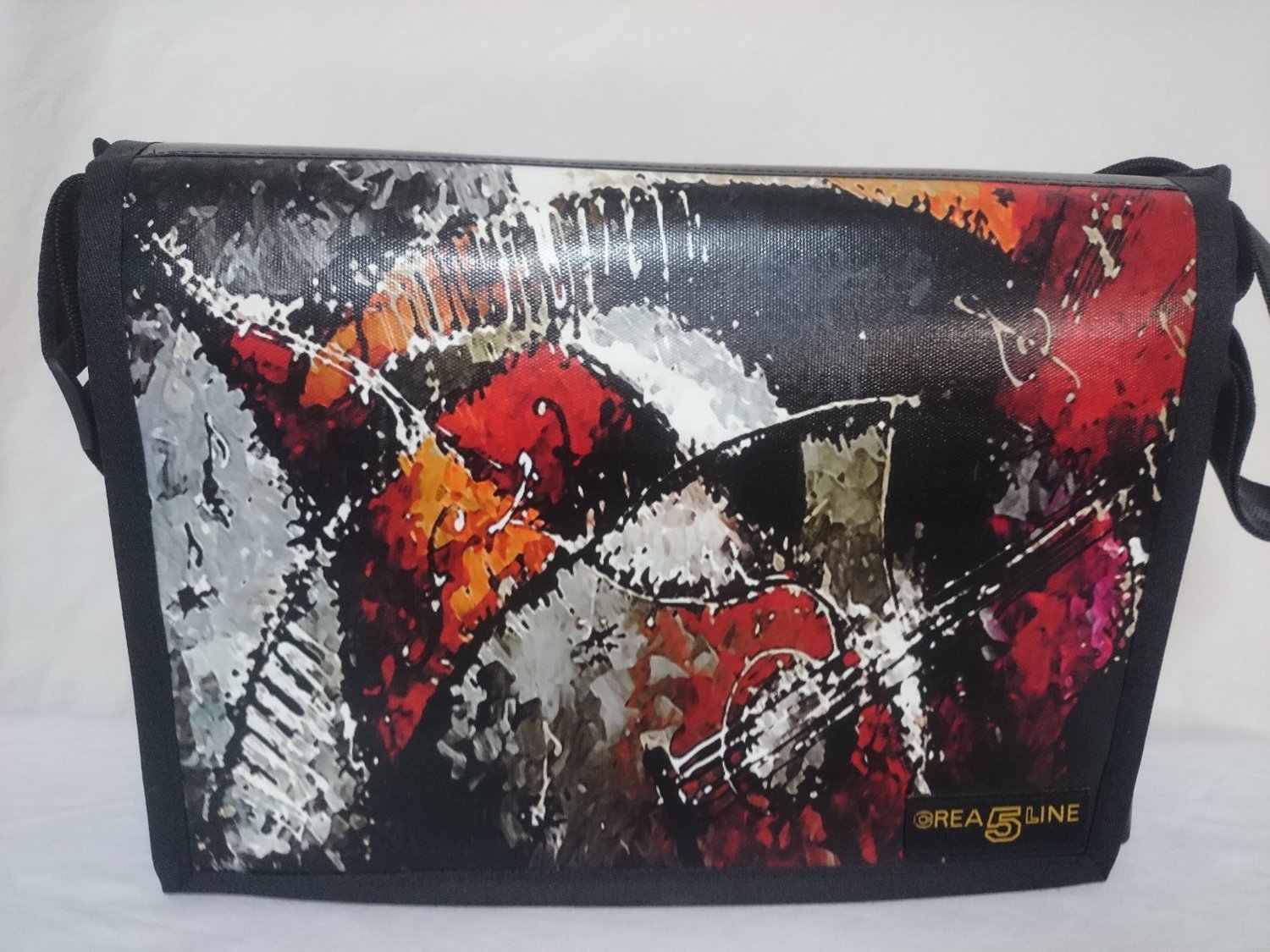 Handtasche Canvas "Music" mittel