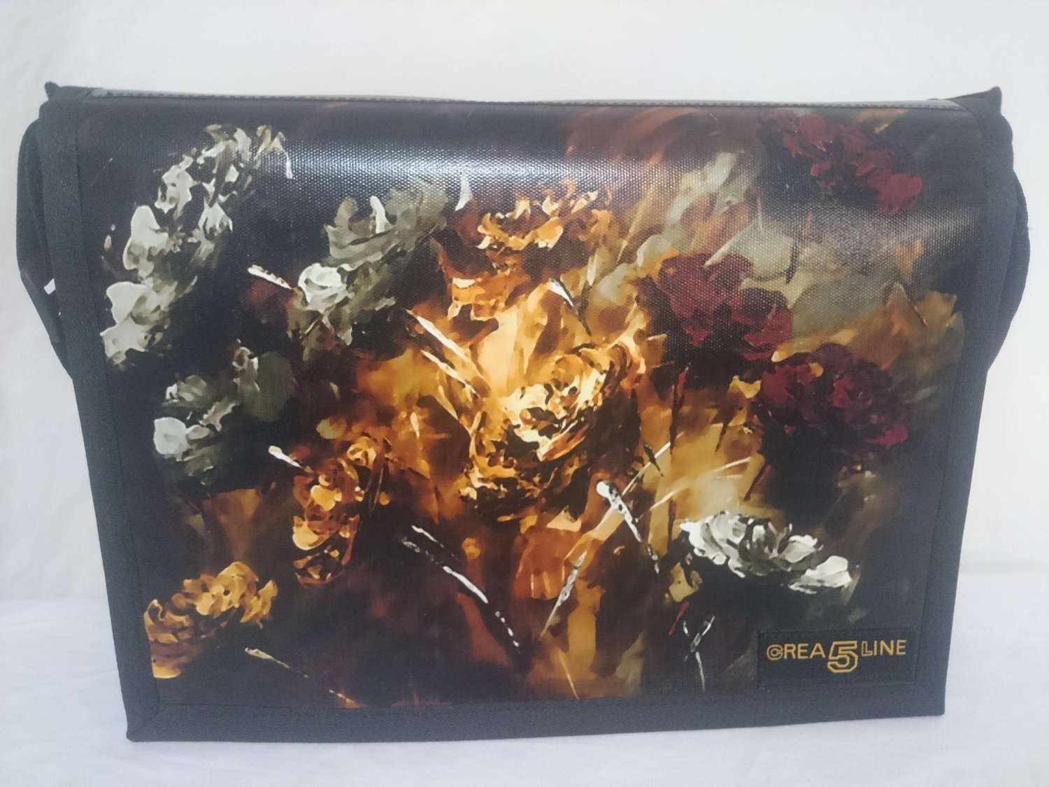Handtasche Canvas "Flowers" mittel