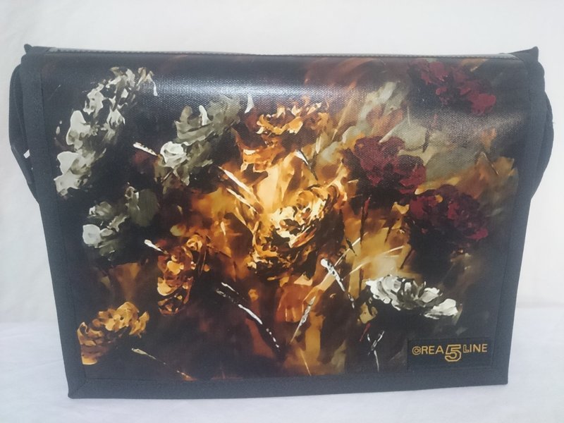 Handtasche Canvas "Flowers" mittel