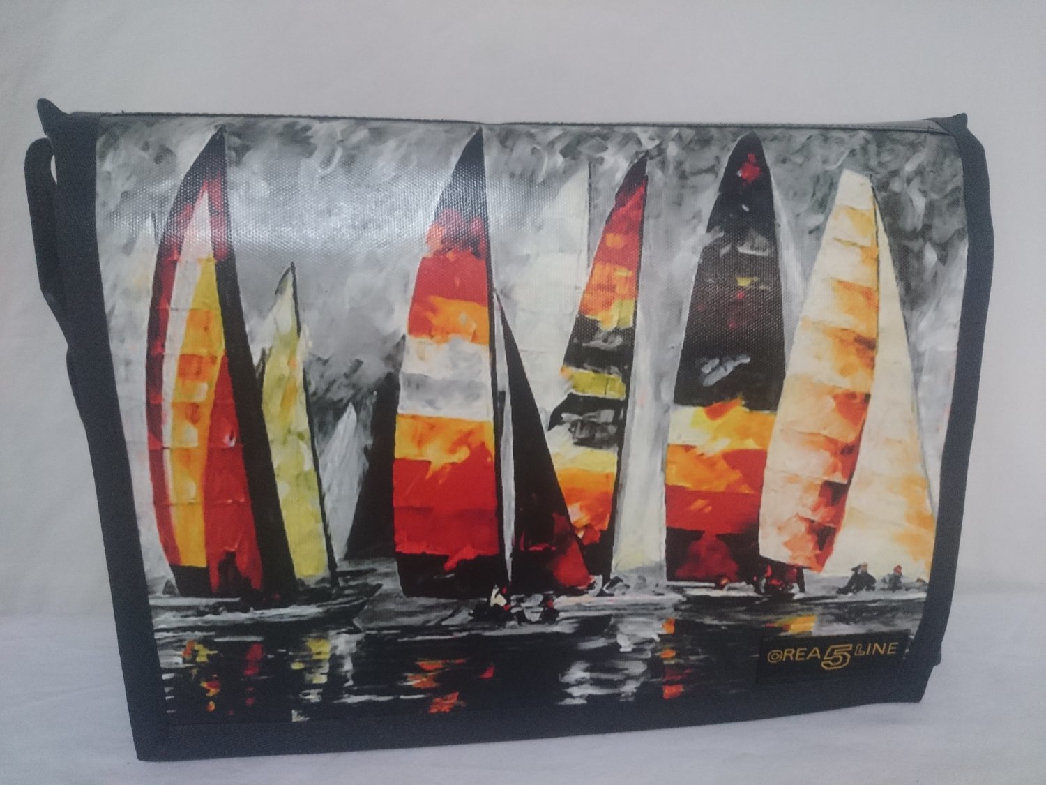 Handtasche Canvas "Sailing Boats" mittel