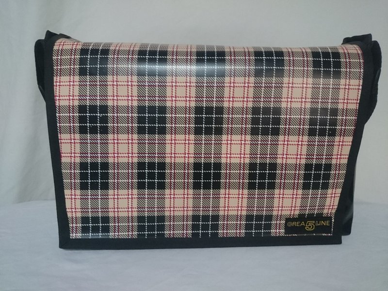 Handtasche/Laptoptasche/Wickeltasche Schottenmuster B ab