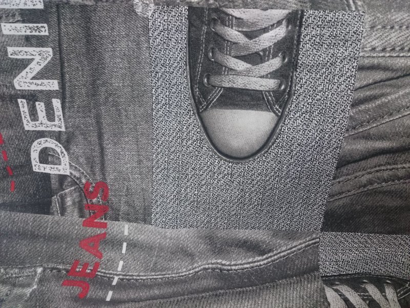 Handtasche/Laptoptasche/Wickeltasche Jeans schwarz ab