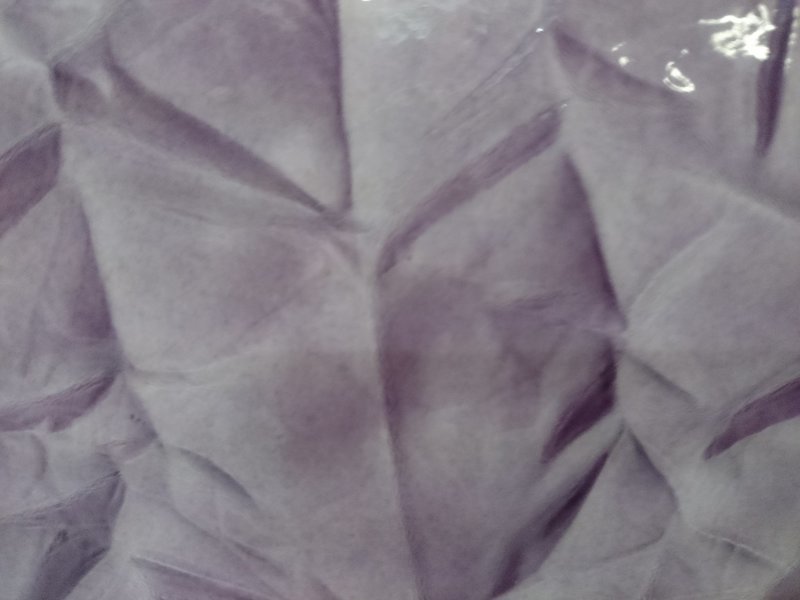 Handtasche mit Dekor - Reissverschluss "zerknittertes" Kunstleder violett ab