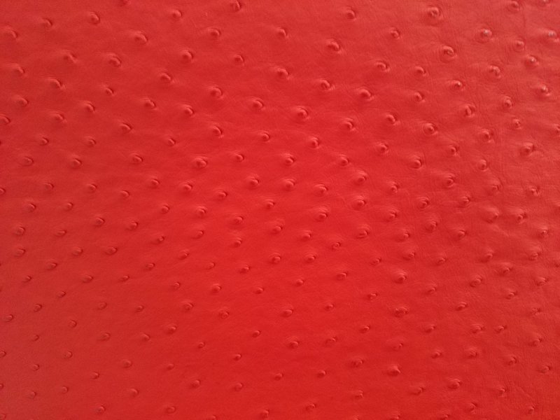 Handtasche mit Dekor - Reissverschluss Strauss-Optik rot ab