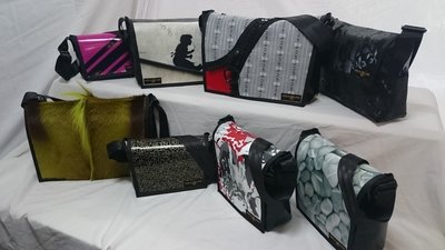Taschen aus Blache und Stoff