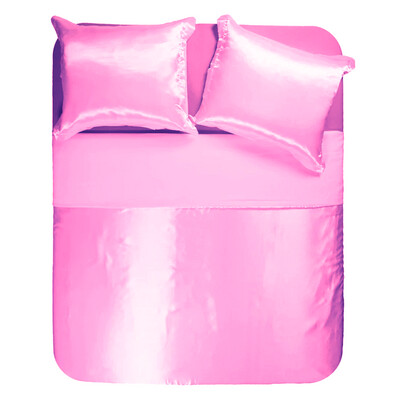 Dekbedovertrek + Kussens - Pink (Normale prijs €39,99 / 50% korting)