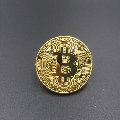 Bitcoin Coin - Metal Coin for Scratchers