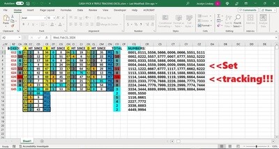 Amazing Tracking Tools - CASH-PICK 4 TRIPLE TRACKING EXCEL (ANY STATE)