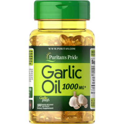 Garlic Oil ( Aceite de ajo ) ~ 1.000 Mg × 100 Rapid Sofgels