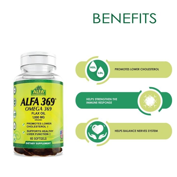 Omega 3,6,9 ~ 1.000 Mg × 60 Sofgels