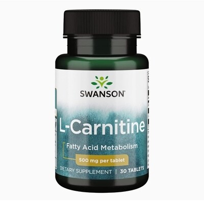 L - Carnitina ~ 500 Mg × 30 Tabletas