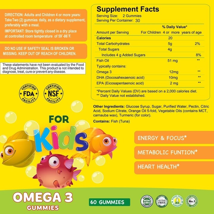 Omega 3 Kids × 60 Premier Gums
