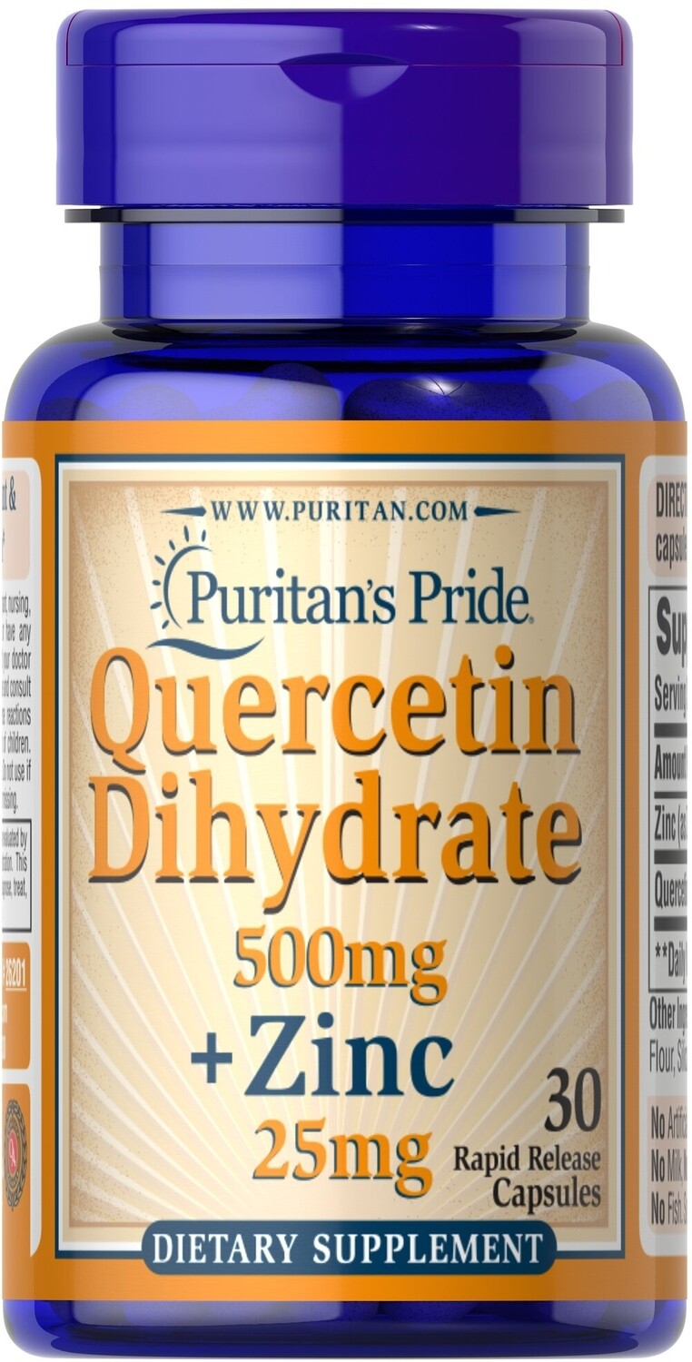 Quercetin ~ 500 Mg + Zinc ~ 25 Mg ( 1 Dosis ) × 30 Premier Capsules