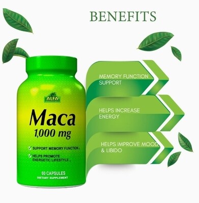 Maca 1.000 Mg × 60 Cápsulas