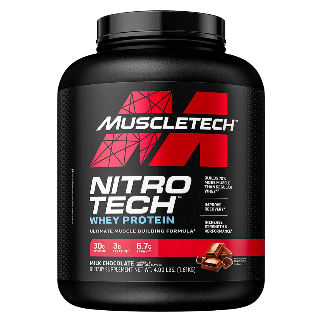 NITRO TECH ™  ( WHEY PROTEIN ) × 4 LB