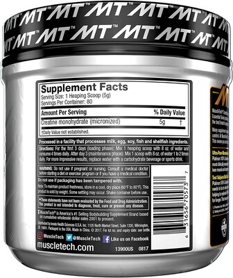 CREATINA PLATINUM ® Powder 400g / 80 Serv