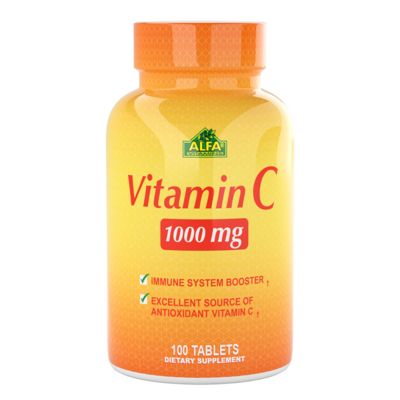 Vitamina C Alfa ~ 1.000 Mg × 100 Tabletas