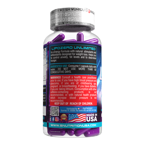 LIPOZERO UNLIMIT® × 30 Capsulas
