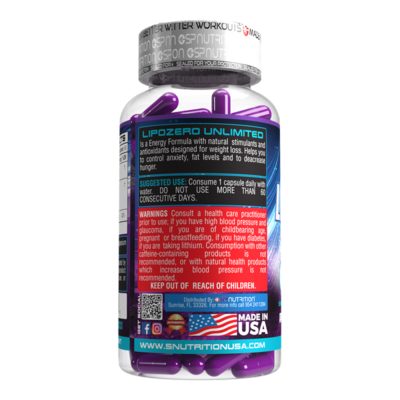 LIPOZERO UNLIMIT® × 30 Capsulas