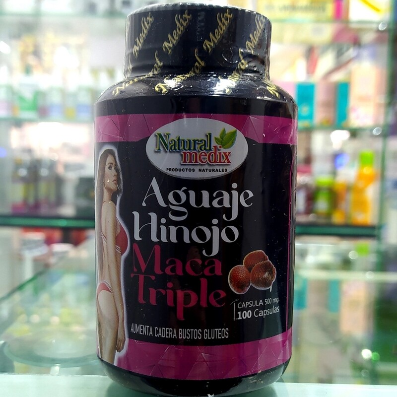 Aguaje Hinojo™ ( MACA Triple ) ~ 500 MG × 100 Cápsulas