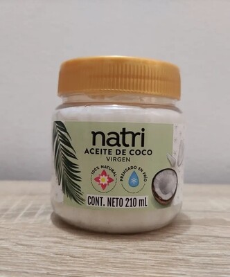 Aceite de coco NATRI® ( Extra Virgen ) × 210 ML