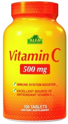 Vitamina C  ~ 500 Mg Alfa × 100 Tabletas