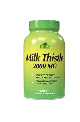 Milk Thistle ( Cardo Mariano ) ~ 2000 Mg × 120 Premier Capsules