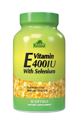 Vitamina E + Selenium Alfa × 90 Premier Sofgels