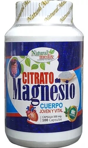 Citrato De Magnesio™ ~ 500 Mg × 100 Cápsulas