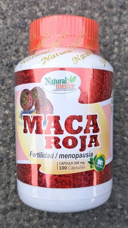 Maca Roja™ ~ 500 Mg × 100 Cápsulas