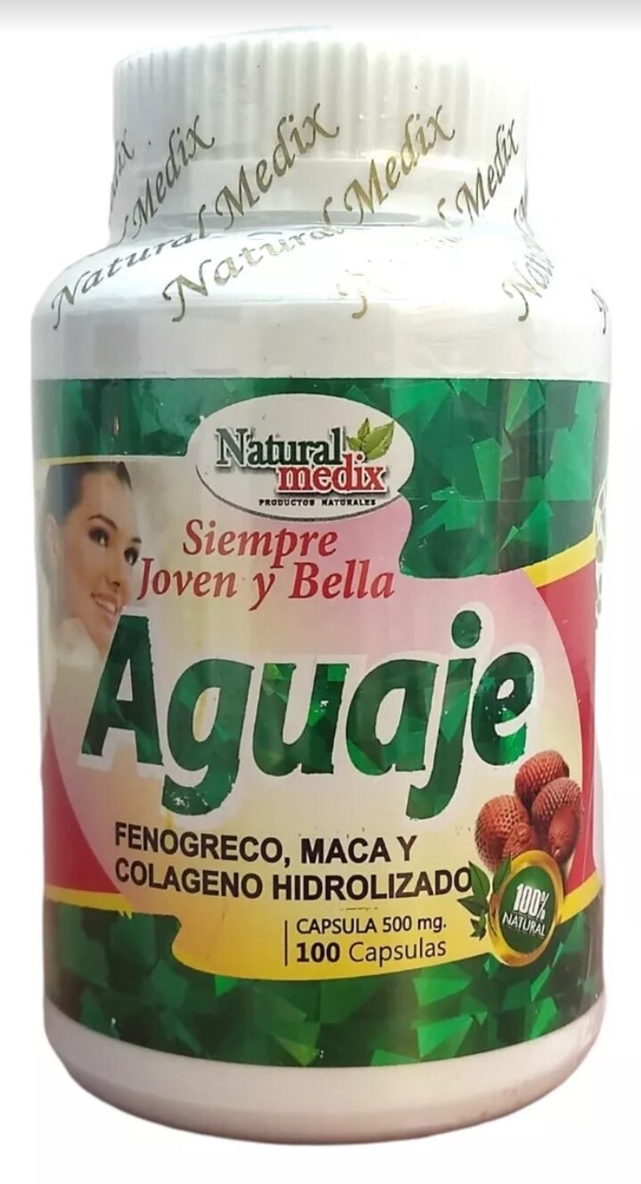 Aguaje Siempre Bella y Joven™ ~ 500 MG × 100 Cápsulas 