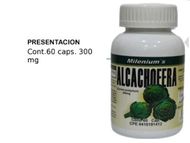 Alcachofera ~ 300 Mg x 30 Cápsulas 