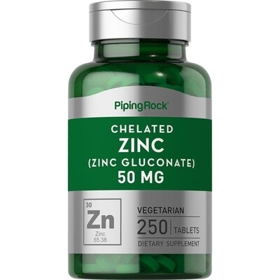 Zinc Gluconate ~ 50 MG × 250 Tabletas