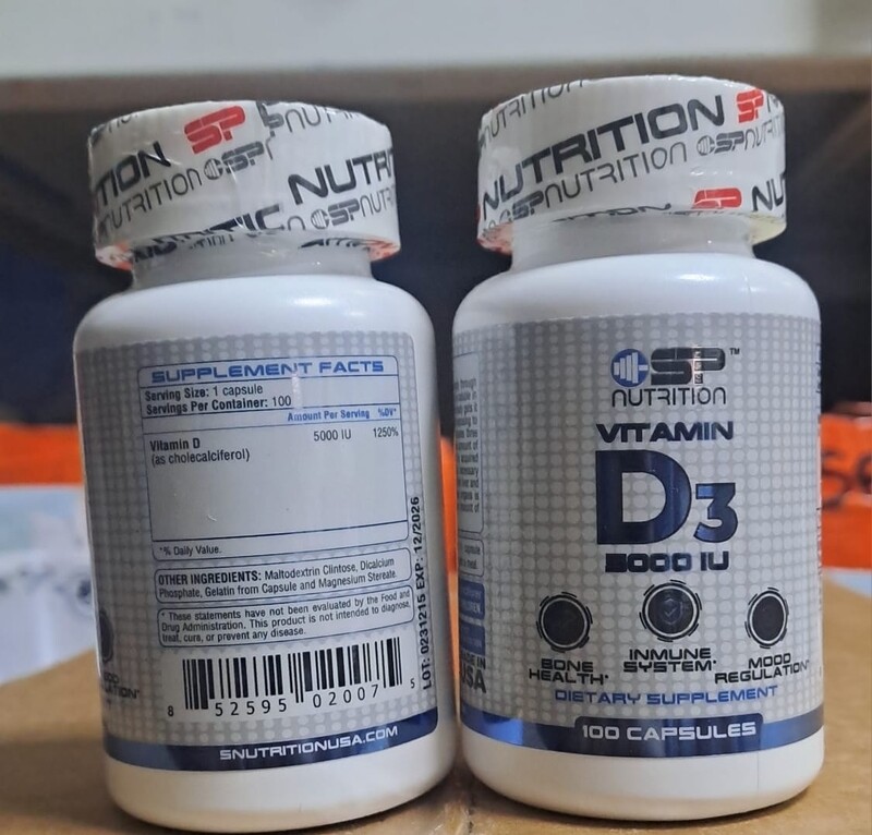 D3 ~ 5.000 UI / SP × 100 Cápsulas