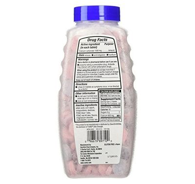 Antacid Kirkland ~ 1.000 MG × 265 Tabletas
