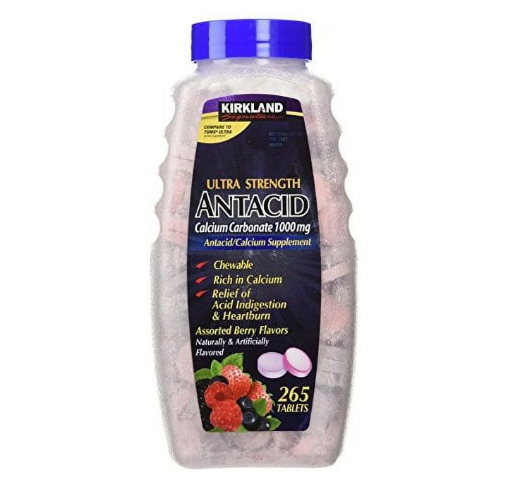 Antacid Kirkland ~ 1.000 MG × 265 Tabletas