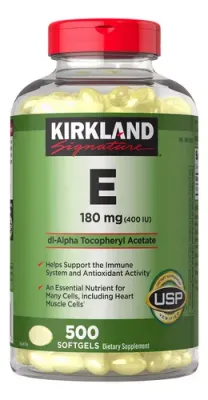 Kirkland Vitamina E 180mg x 500 Softgels