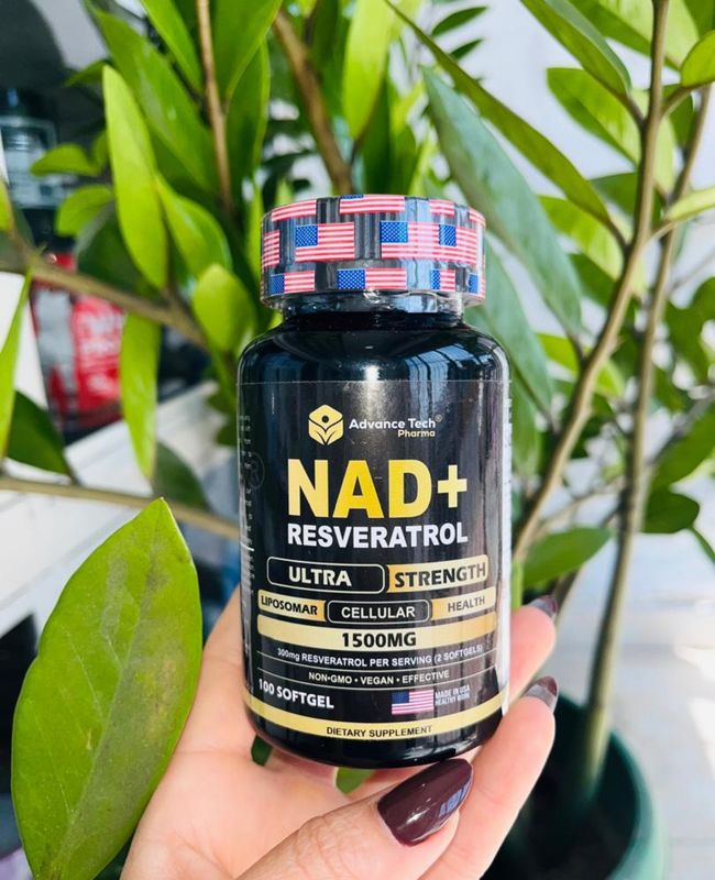 NAD+ Resveratrol ~ 1500 × 100 Sofgels