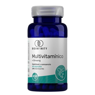 Multivitaminico + Ginseng ~ 450 MG × 60 Cápsulas