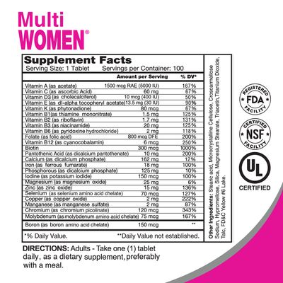 Multi Women® ( Premier Female Multivitamin) × 100 Tabletas
