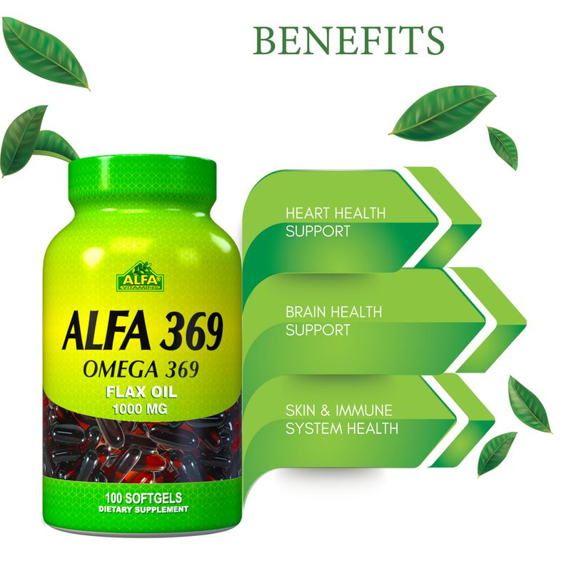 Omega 3,6,9 ~ 1.000 Mg × 100 Sofgels