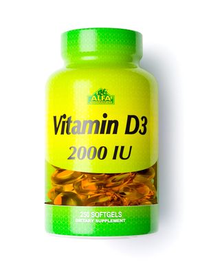 Vitamina D3 ~ 2.000 UI × 250 Sofgels