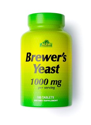 Brewer&#39;s Yeast ( Levadura De Cerveza ) ~ 1.000 Mg × 100 Tabletas