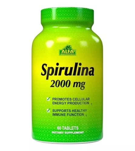 Spirulina ~ 2.000 Mg Plus B6 × 60 Cápsulas