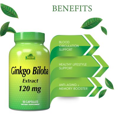 Ginkgo Biloba ~ 120 Mg × 60 Cápsulas