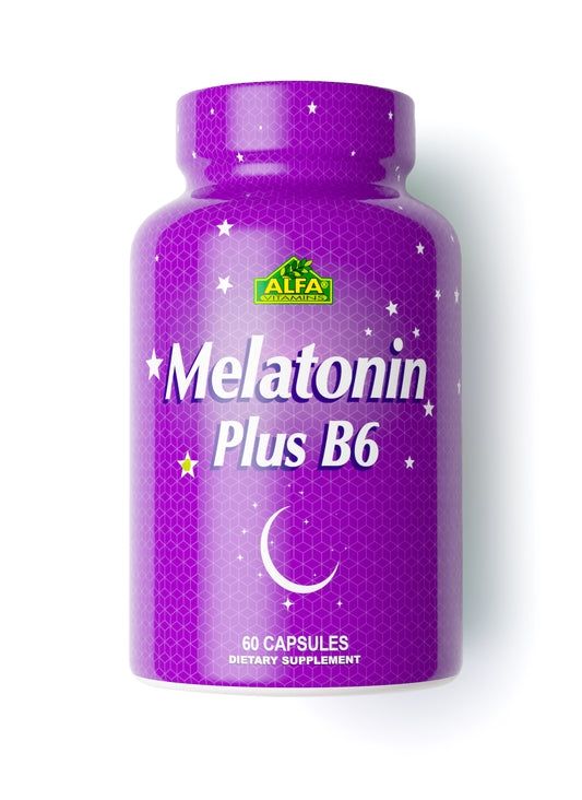 Melatonina Plus B6 ~ 5 Mg × 60 Cápsulas