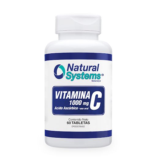 Vitamina C Natural System ~ 1.000 MG × 60 Cápsulas