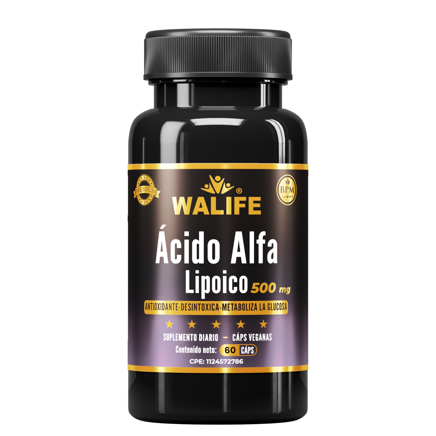 Acido Alfa Lipoico - 500 MG x 60 Capsulas