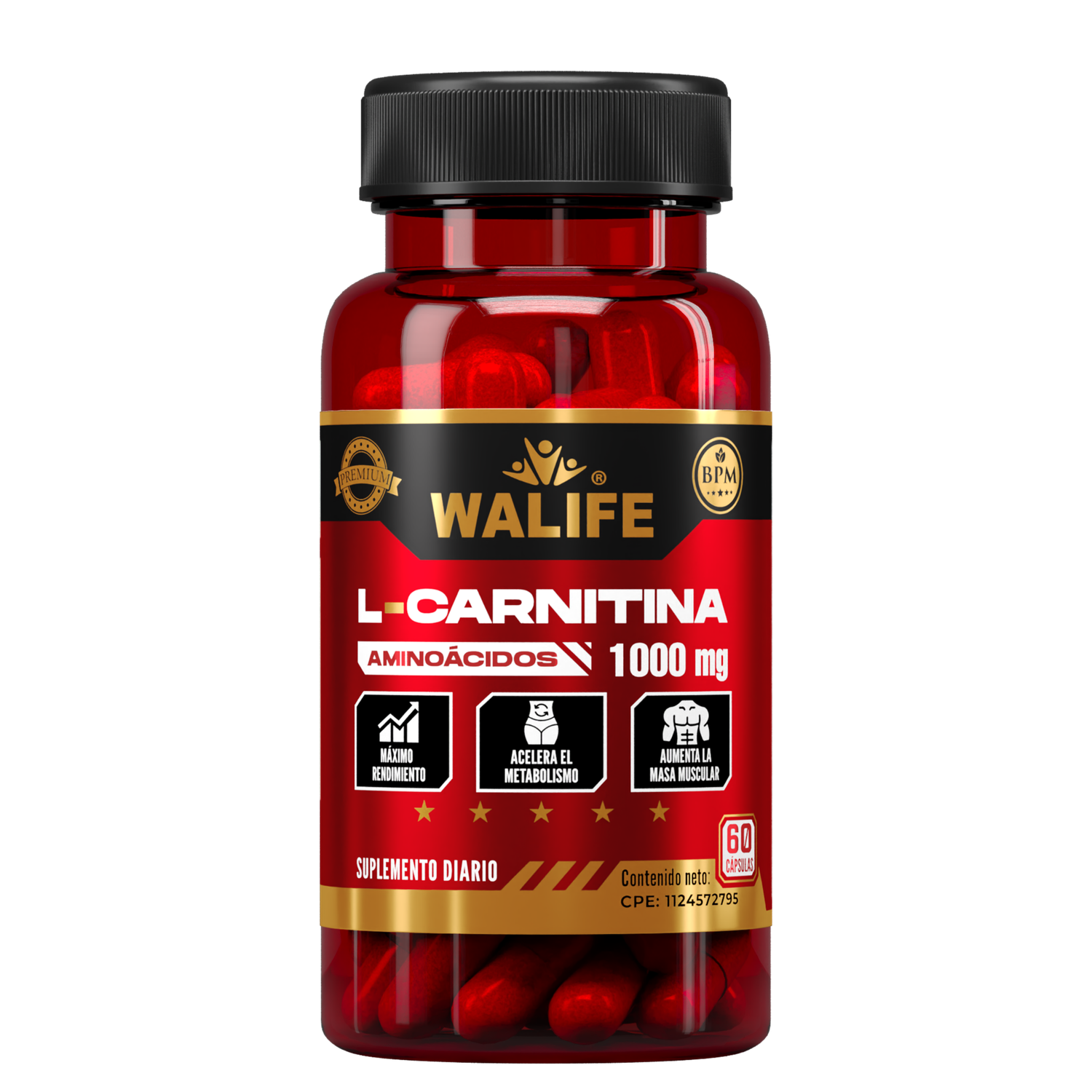 L- Arginina - 1.000 MG x 60 Capsulas